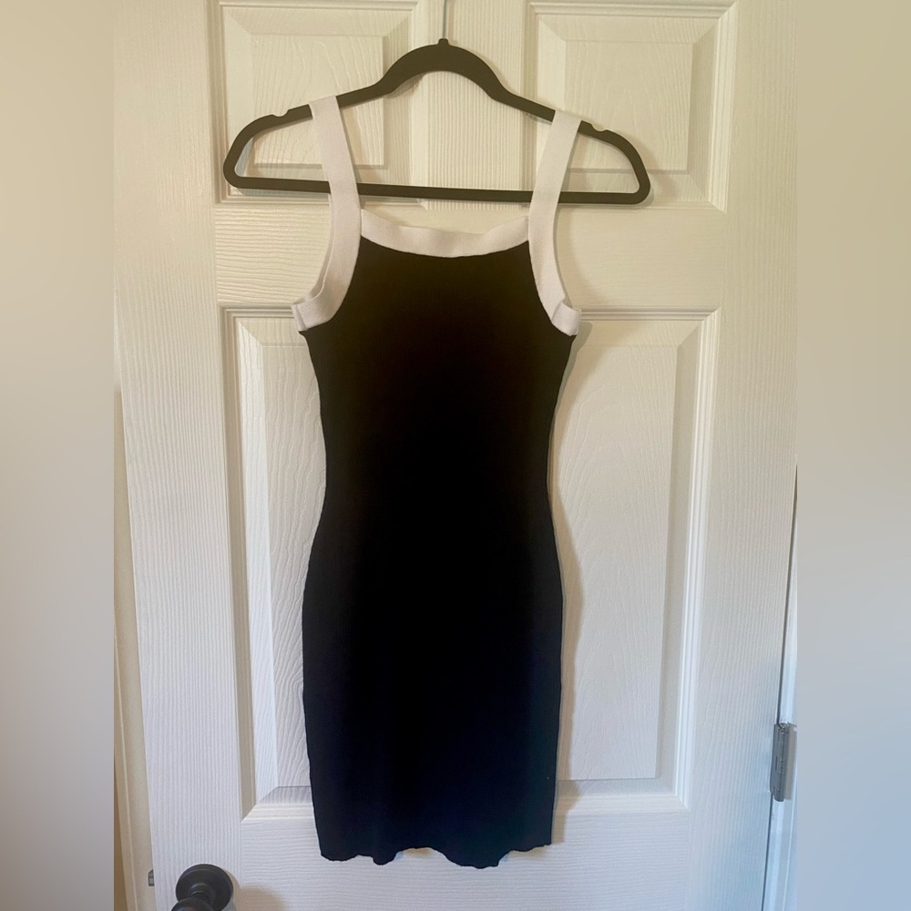 XXS Black and White Summer Sweater Dress